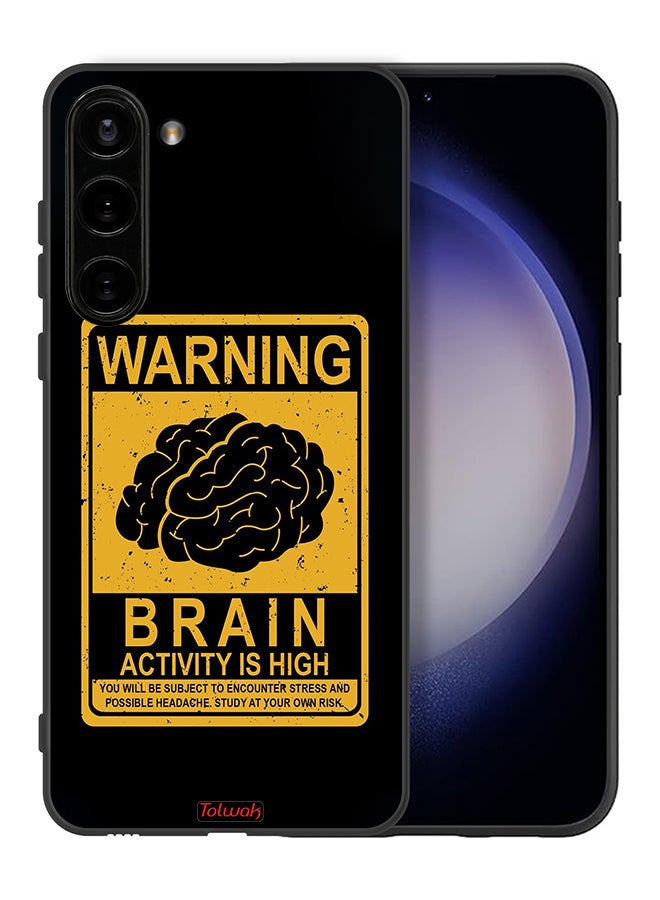 Tolwak Samsung Galaxy S23 5G Protective Case Cover Warning Brain Activity Is High - Image 2