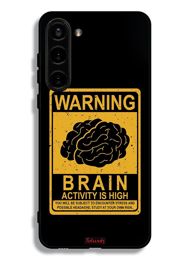 Tolwak Samsung Galaxy S23 5G Protective Case Cover Warning Brain Activity Is High - Image 3