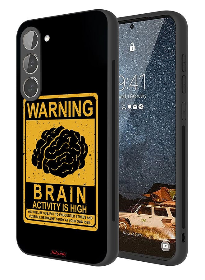 Tolwak Samsung Galaxy S23 5G Protective Case Cover Warning Brain Activity Is High - Image 1