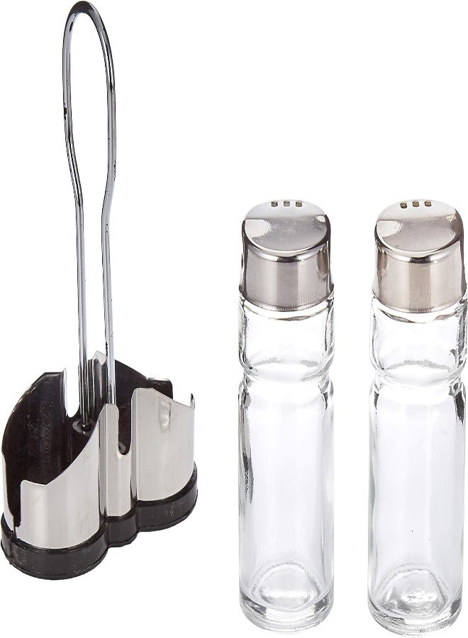 Harmony Harmony TABEL TOP 2PC SALT/PEPPER WITH METAL RACK 85188  - Image 5