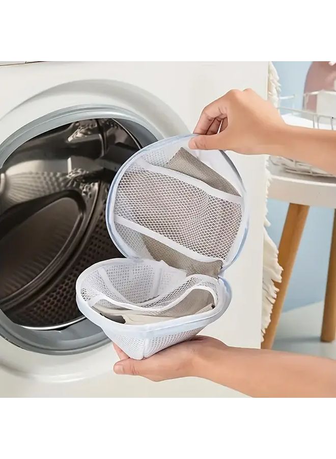 Pink Bra Laundry Bag With Button Closure Prevents Entanglement And Protects Delicates - Image 2