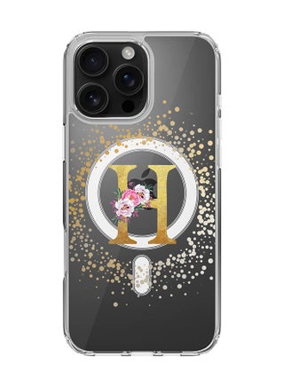 Custom Monogram Floral - H  (Clear )