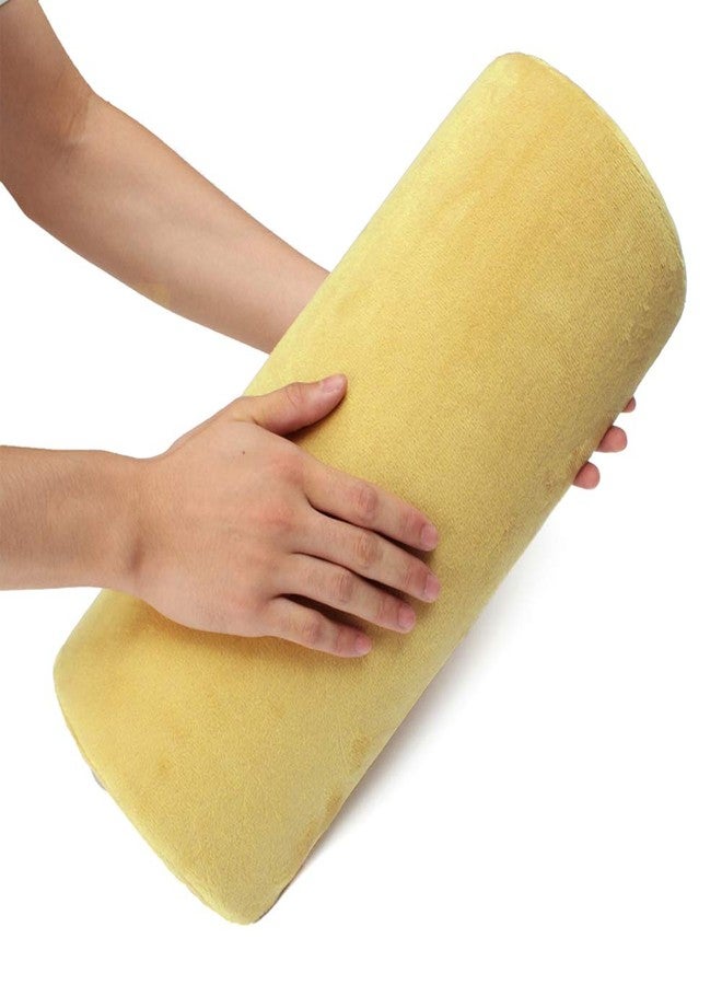 SKYZONAL Multi-use Bolster Pillow for Legs Back Neck Lumbar Spine Knee Pain Relief Memory Foam Support Pillow (Yellow) - Image 3