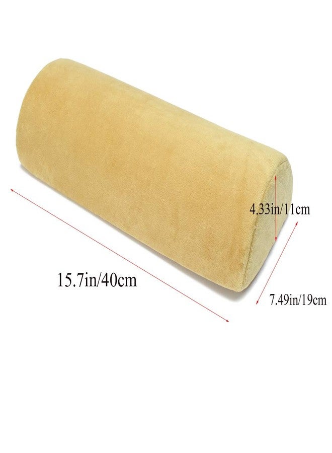 SKYZONAL Multi-use Bolster Pillow for Legs Back Neck Lumbar Spine Knee Pain Relief Memory Foam Support Pillow (Yellow) - Image 2