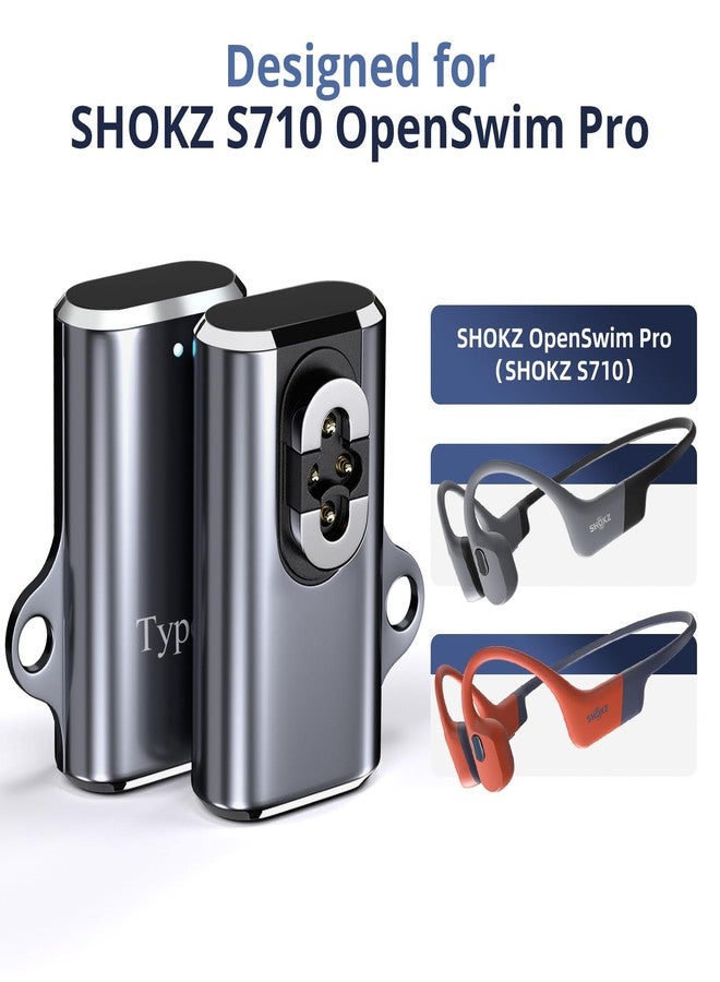Seynli 2Pack 4Pin Magnetic Charging Adapter for OpenSwim Pro, USB C Charging Cable Compatible with Shokz S710 Bone Conduction Headphones, 10-Minute Quick Charge - Image 4