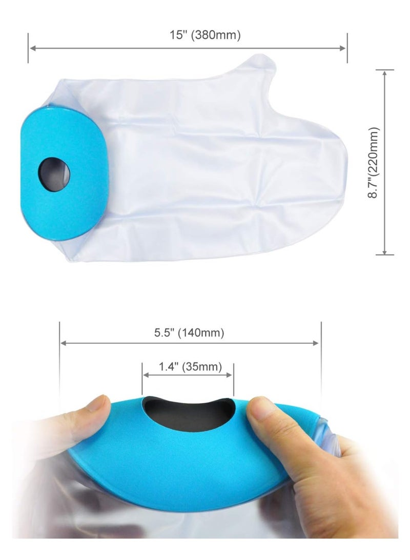 Loquat Waterproof Hand Cast Cover For Shower Bath Adult Watertight Wrist Wound Protector Resuable Bandage Sleeve Bags For Broken Hand Wrist Fingers Surgery Burns - Image 2
