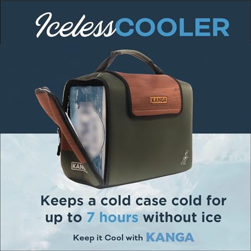 Kanga Insulated Cooler Bag - Soft Cooler Bag - 12 Pack Beer and Seltzer Drink Cooler - Insulated and Durability Tested - Kanga Kase Mate Cooler - Woody - Image 2