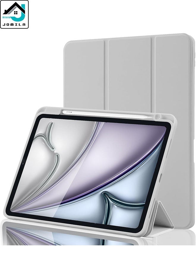 JOMILA Case for iPad Air 11-Inch M4/M3/M2 (2026/2025/2024), iPad Air 5/4 (2022/2020 5th/4th Generation 10.9-Inch) with Pencil Holder, Slim Tablet Cover with Soft TPU Back