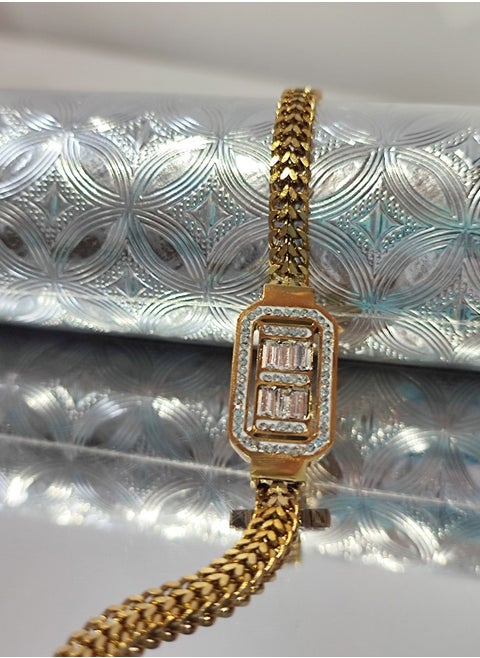 1PC retro style fashion simple trend stainless steel hand jewelry bracelet easy to match texture square party gift