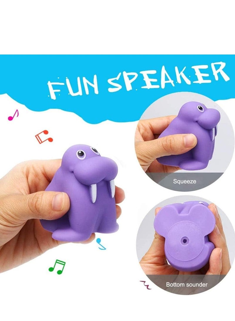 Raxoom 7Pcs Baby Bath Toys, Scoop Net Fish Pool Toys With Spray, Sounds, Color Changing Toddler Bathtub Toys - Image 4