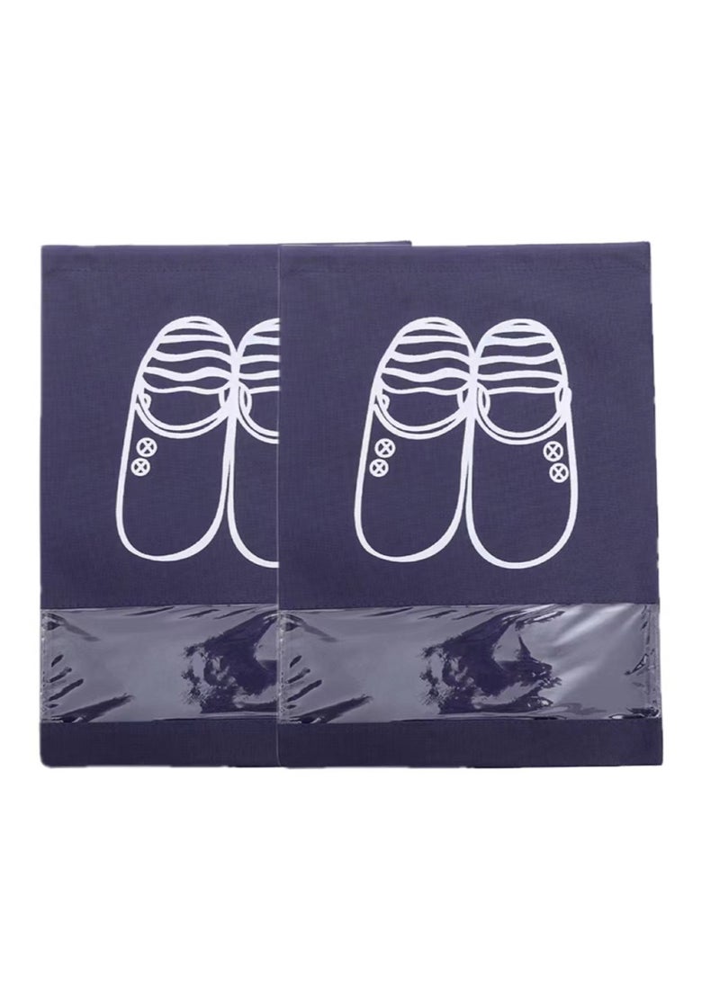 Goolsky 2PC Portable Travel Shoe Bags Shoe Organizer Space Saving Storage Bags  - Image 1