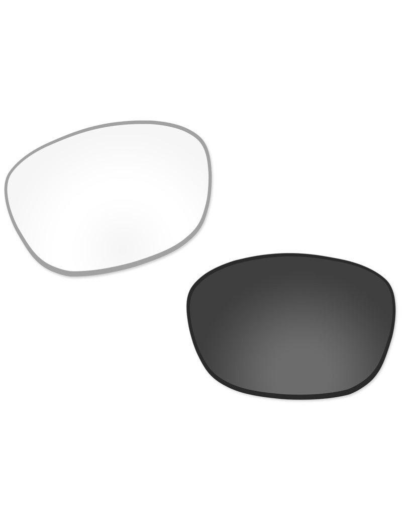 Vonxyz Lenses Replacement for Oakley Drop In OO9232 Sunglass - Clear Black Photochromic Activated - Image 2