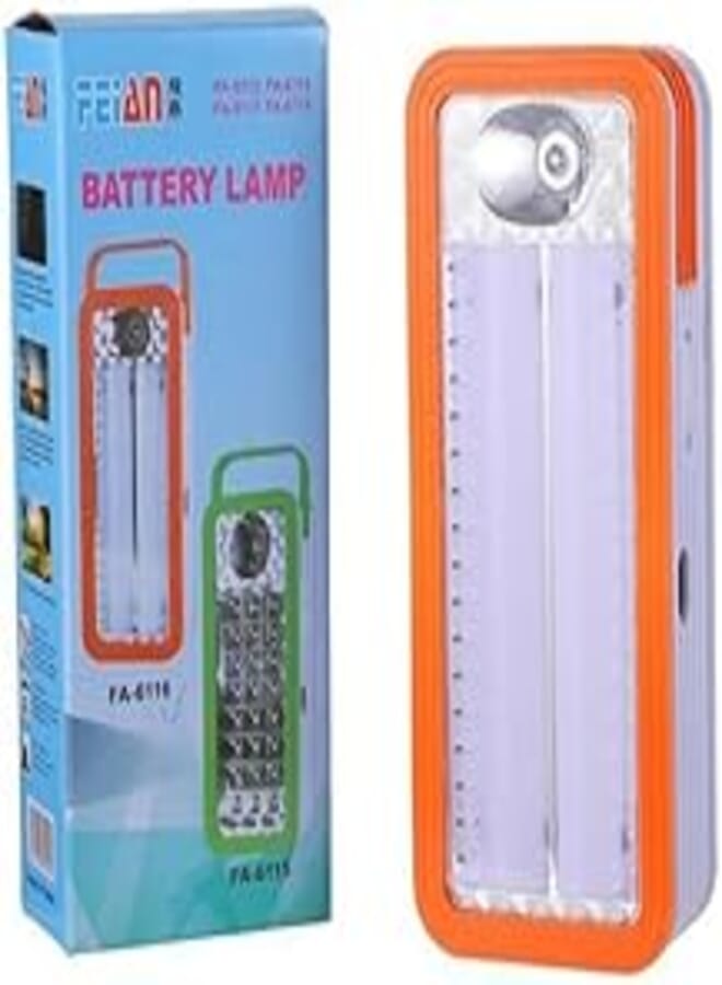 FA-6116 Battery Powered Flashlight, 3 Working Modes (Orange)