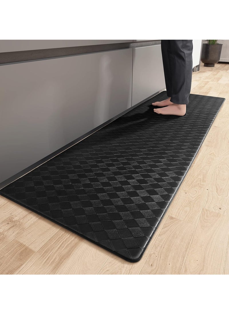 YIM-VIBEHAUS - Anti Fatigue Floor Mat Multifunctional Kitchen Mat, Kitchen Carpet for Kitchen, Office, Garage, Sink, Laundry (Black 45 x 120 cm) - Image 1