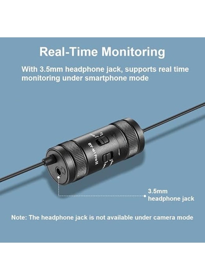 Universal Clip-on Microphone – Omni-Directional Condenser Lapel Mic with 3.5mm TRRS Plug, 6M Long Cable, Plug-and-Play for Smartphone, Camera, Camcorder, Audio Recorder, Computer - Image 3