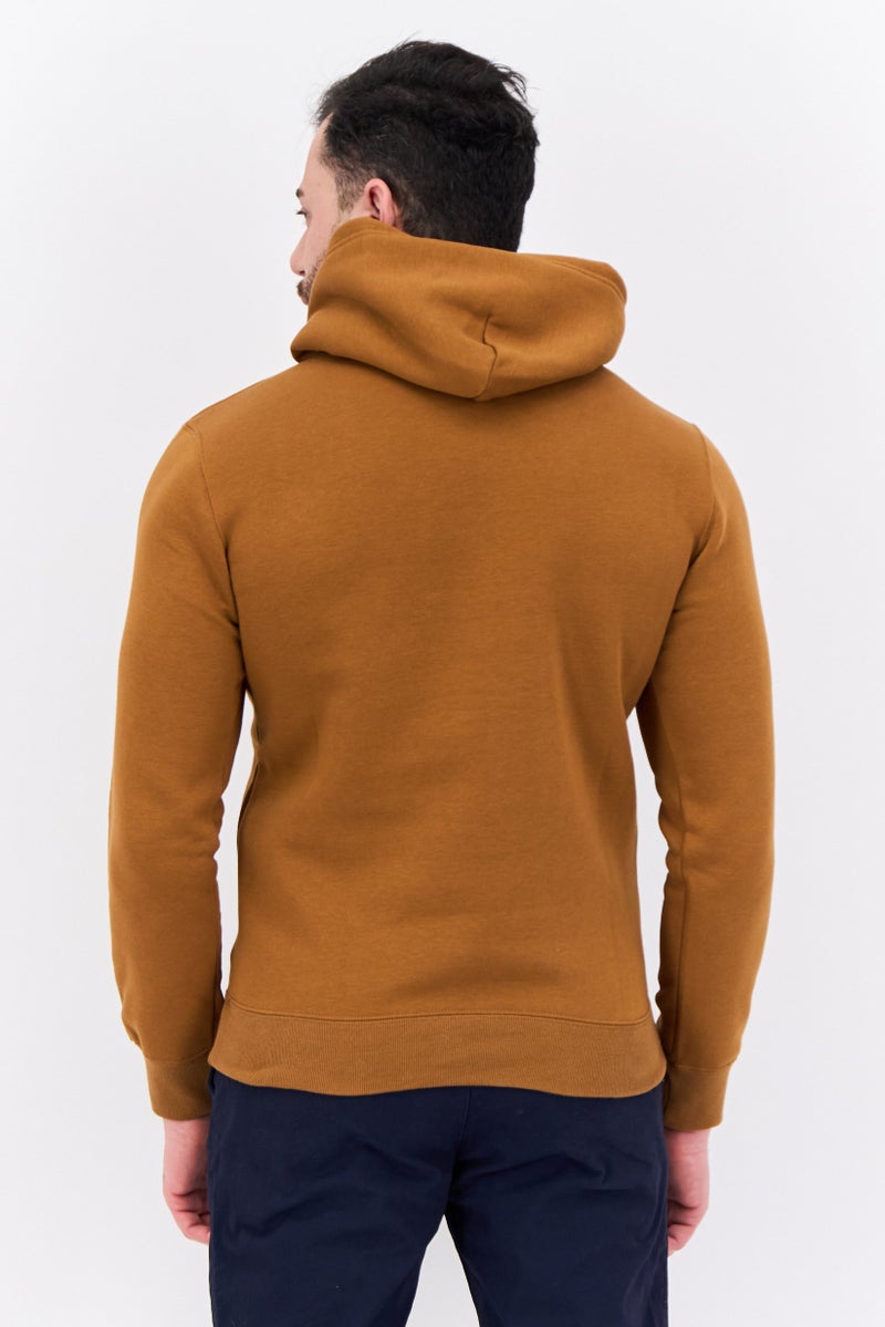 Champion Men Comfort Fit Long Sleeves Training Sweatshirt, Brown  - Image 3
