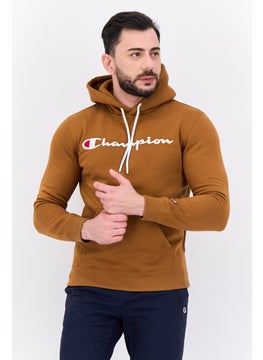 Champion Men Comfort Fit Long Sleeves Training Sweatshirt, Brown  - Image 1