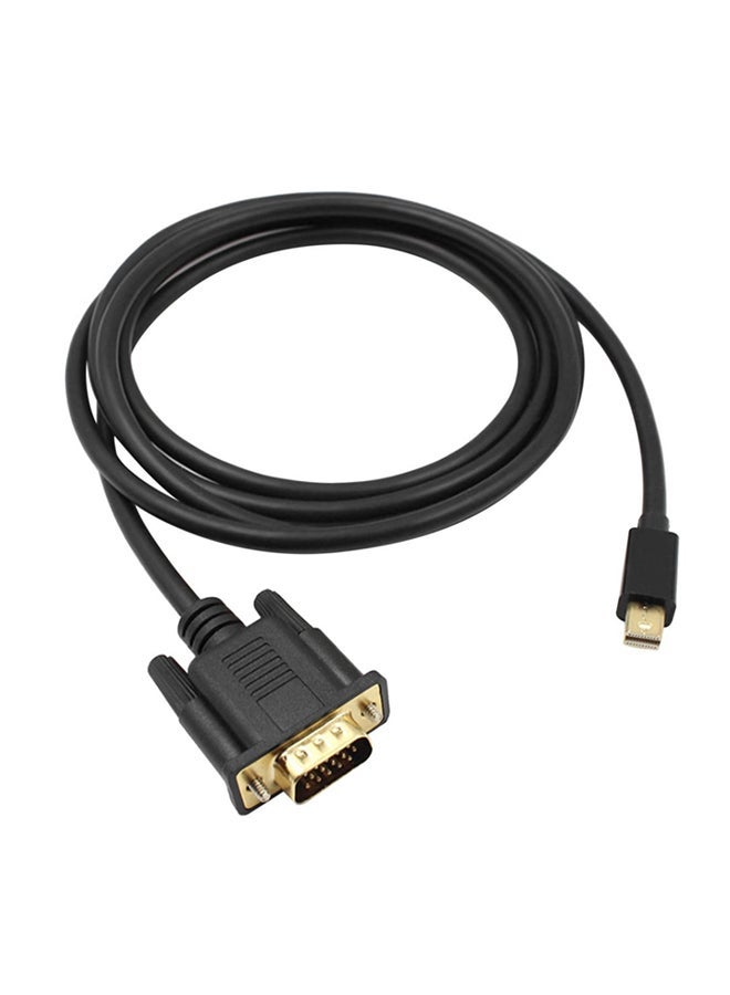 نيبمينينت 1.8M DP To VGA HD-15 Male Cable Black - Image 1