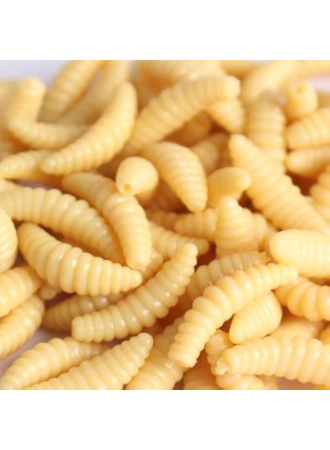 ماي سوق - طقم طُعم صيد اصطناعي مضيء في الظلام (جمبري ويرقات)، سيليكون ناعم وعالي المرونة لجذب الأسماك - 50 قطعة - Image 1