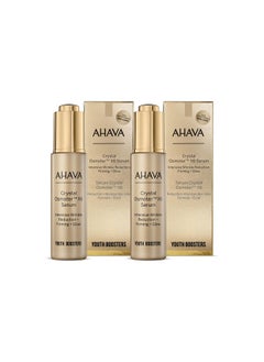 AHAVA AHAVA Crystal Osmoter X6 Serum Duo Set, 1 Fl.Oz x 2 - Smooth oily lotion with Dead Sea Minerals & Osmoter, to enhance skin radiance, provide firmness and treatment against wrinkles & fine lines  - Image 2