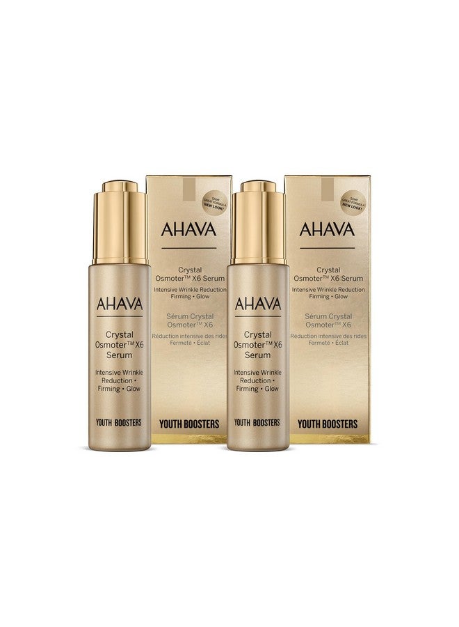 AHAVA Crystal Osmoter X6 Serum Duo Set, 1 Fl.Oz x 2 - Smooth oily lotion with Dead Sea Minerals & Osmoter, to enhance skin radiance, provide firmness and treatment against wrinkles & fine lines - Image 2