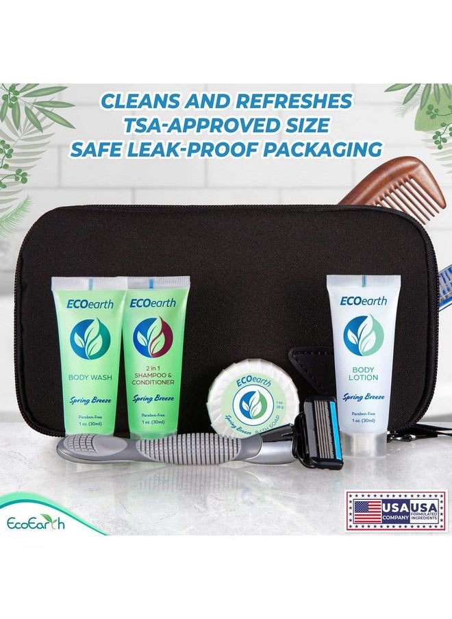 EcoEarth - Travel Size Body Wash (1 Fl Oz 100 Pk Spring Breeze) Delight Your Guests With A Revitalizing And Refreshing Hotel Body Wash Quality Mini And Small Size Guest Hotel Toiletries In Bulk - Image 1