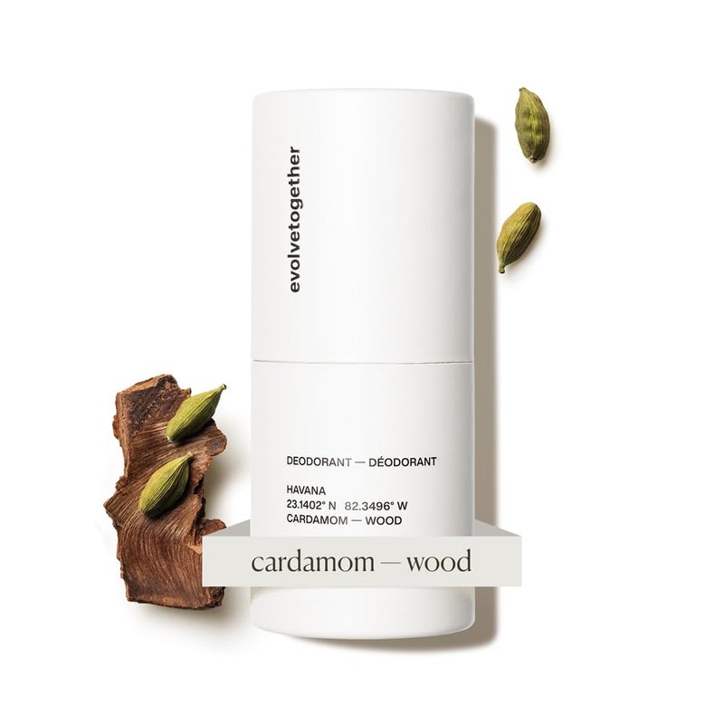 evolvetogether Aluminum Free Natural Deodorant for Women & Men | Vetiver & Cedarwood | Neutralizes Odors, Soothes Skin | Vegan, Cruelty-Free, Baking Soda Free | Havana, 1.69 Oz - Image 1