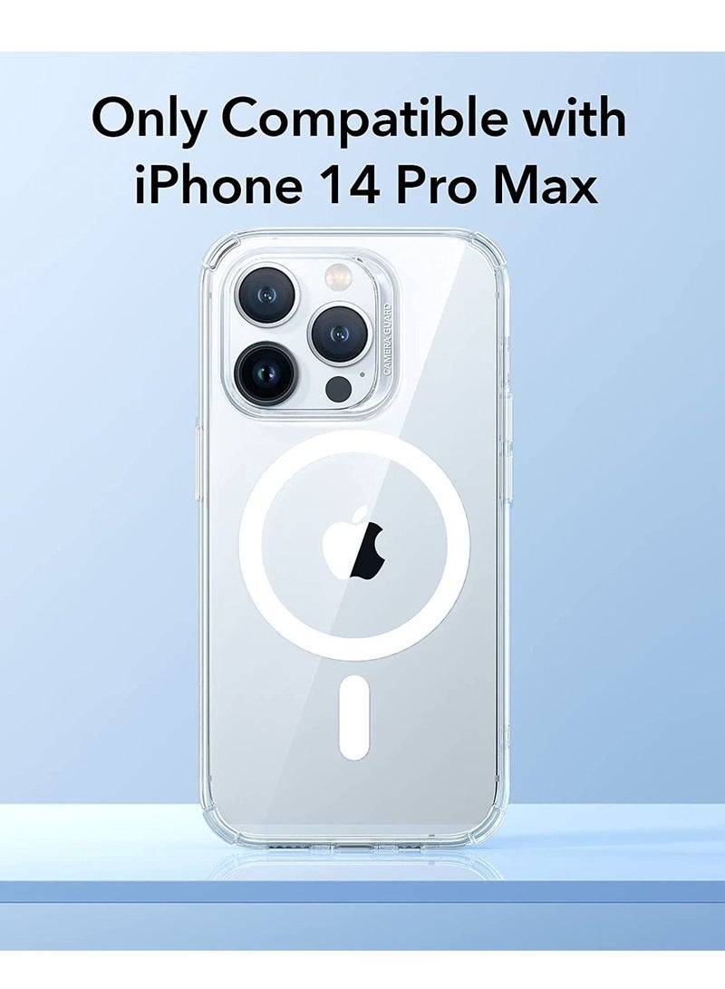 iPhone 14 Pro Max Case MagSafe, Krystec Clear Magnetic Phone Case [Ultra-Yellowing Resistant], Shockproof Military-Grade Protection, HaloLock Cover for iPhone 14 Pro Max, Clear  - Image 2