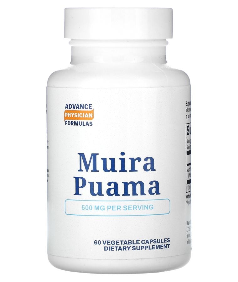 Advance Physician Formulas Muira Puama 500 mg 60 Vegetable Capsules