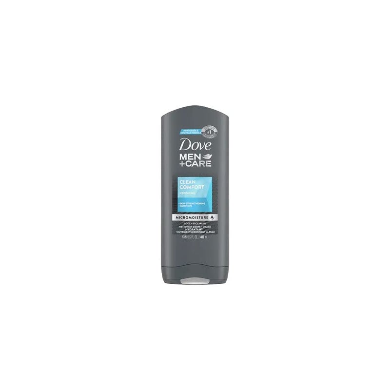Dove Men + Care Body & Face Wash, Clean Comfort 13.50 Oz (Pack Of 3), 2.16 Lb
