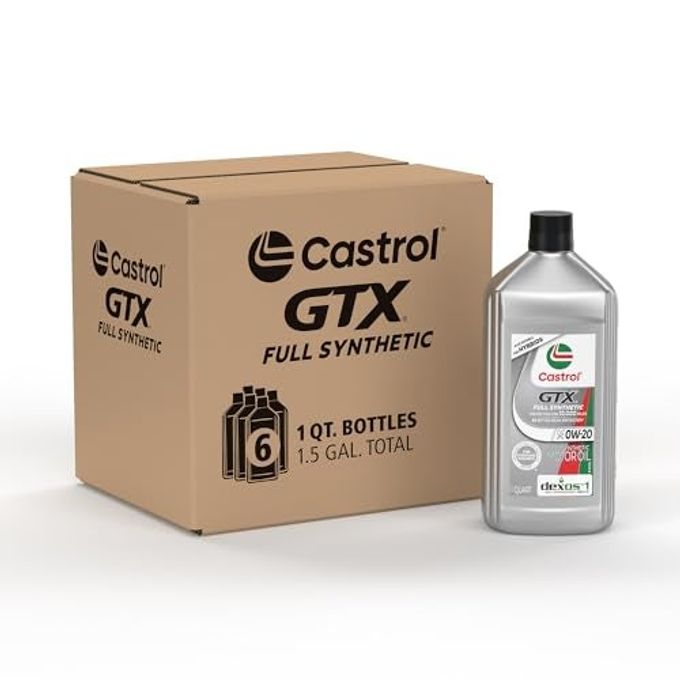 Castrol Gtx Full Synthetic 0W-20 Motor Oil, 1 Quart, Pack Of 6 - Image 4