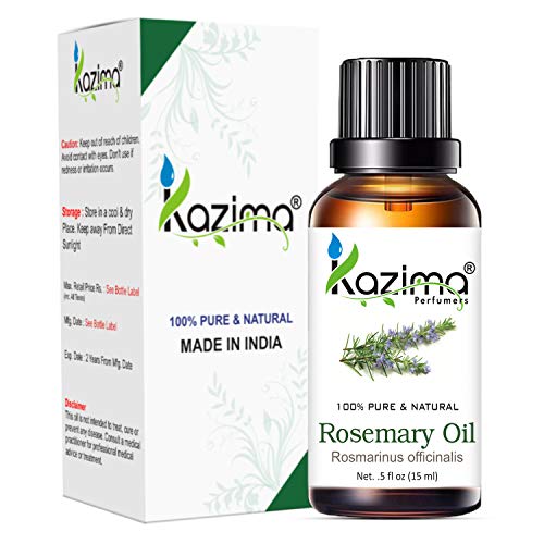 KAZIMA Combo of Rosemary Oil & Sage Oil - 100% Pure Essential Oil for Hair Growth, Skin Care, Aromatherapy, Body & Massage, 15 ml each - Image 2