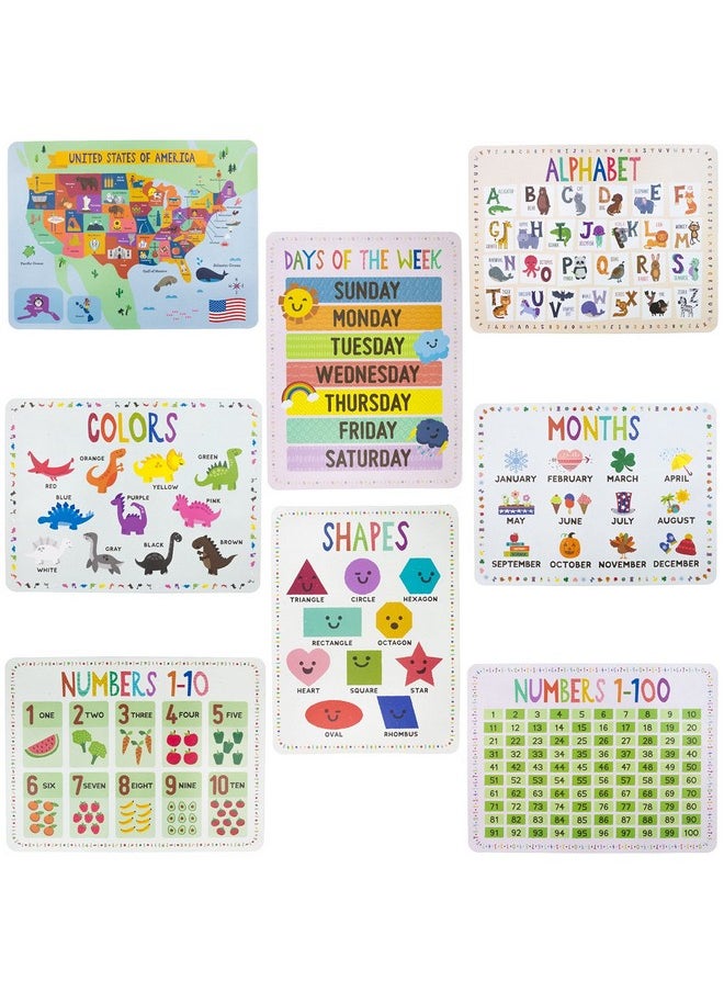 Pint-Size Scholars - Classroom Wall Posters 22" X 17" - Learn The Alphabet, Colors, Days, Months, Numbers, Shapes, & Usa Map - Educational Posters By Pint-Size Scholars - Image 1