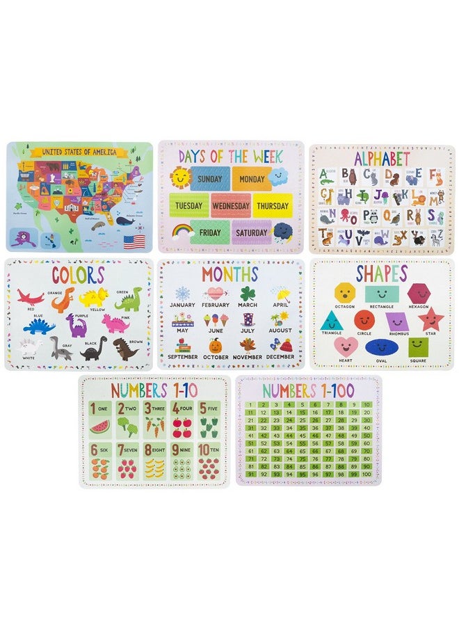 Pint-Size Scholars - Classroom Wall Posters 22" X 17" - Learn The Alphabet, Colors, Days, Months, Numbers, Shapes, & Usa Map - Educational Posters By Pint-Size Scholars - Image 1