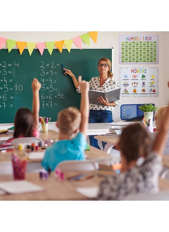 Pint-Size Scholars - Classroom Wall Posters 22" X 17" - Learn The Alphabet, Colors, Days, Months, Numbers, Shapes, & Usa Map - Educational Posters By Pint-Size Scholars - Image 1