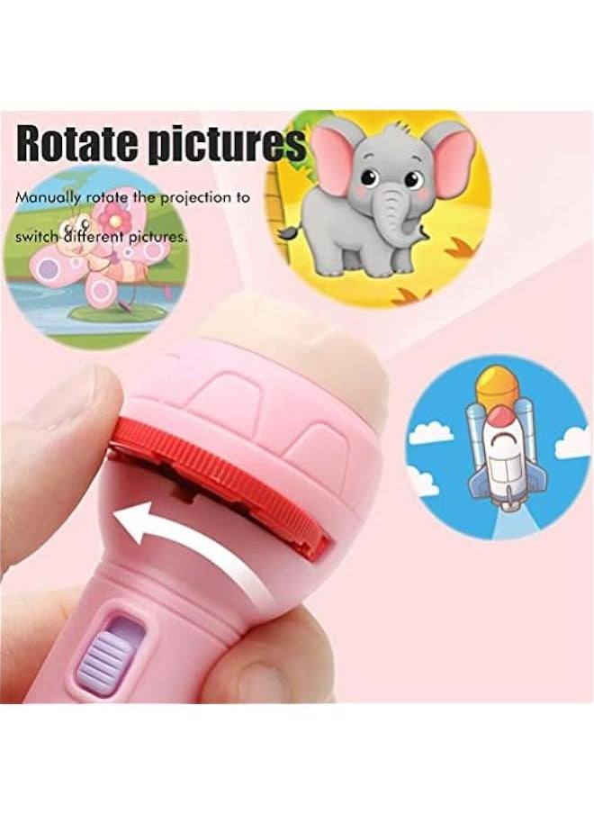 Generic - 3 Sets Toddler Projection Flashlight, Flashlights for Kids, Flashlight Projector, Story Flashlight Slide Lamp Educational Learning Bedtime Night Light Toy Night Lamp with 56 Images for Kids Boys Gir - Image 1