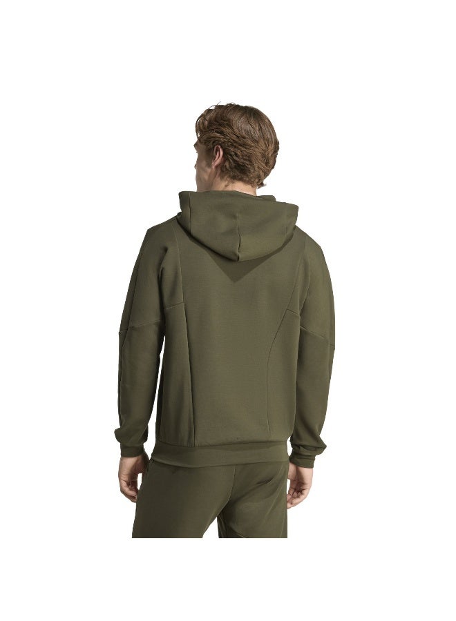 Adidas D4T Hoodie Green Hooded Sweat Sweatshirts For Men - Image 3