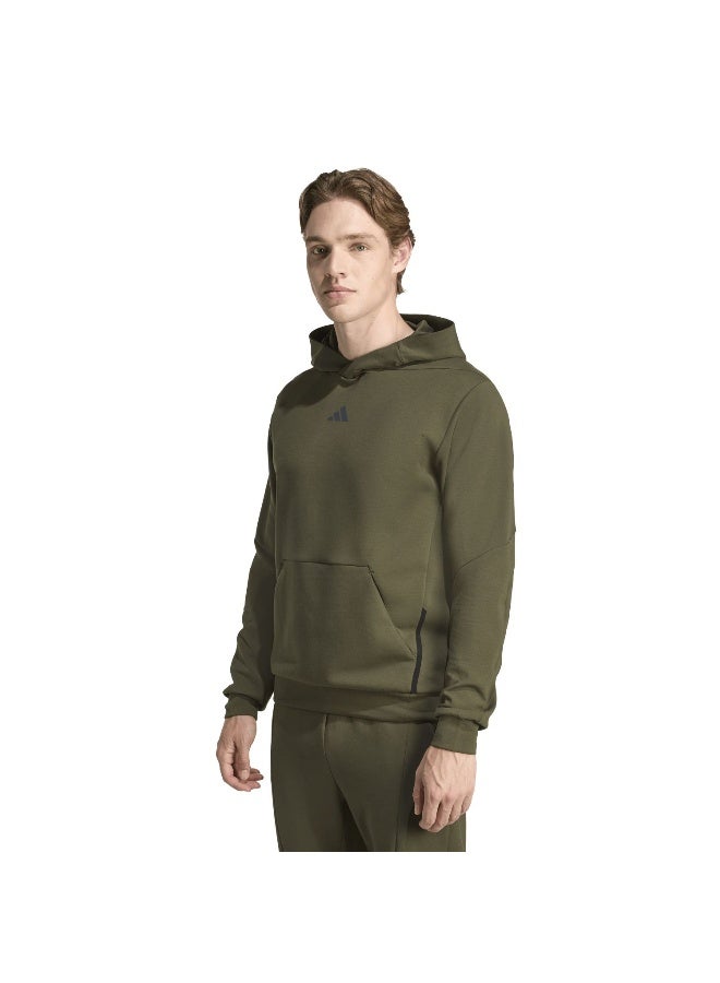 Adidas D4T Hoodie Green Hooded Sweat Sweatshirts For Men - Image 2
