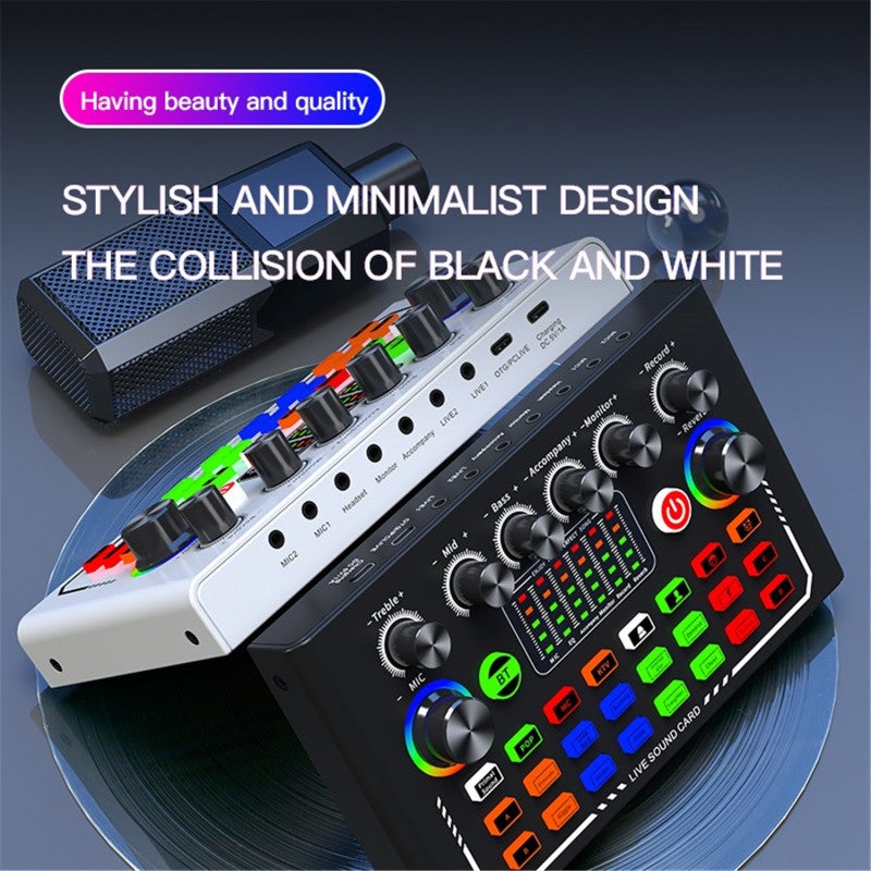 Live Sound Card Kit: Black, 1 Click Noise Reduction, Multi Platform Live Streaming - Wide Compatibility Podcast Equipment Kit for Live Broadcasts, Podcasts, Game Streaming, Home Studios - Image 2