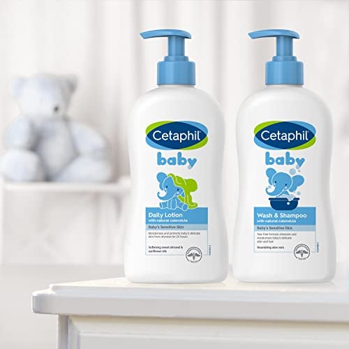 Cetaphil Baby Daily Lotion with Organic Calendula, Hypoallergenic, Sweet Almond & Sunflower Oils,6.7 Fl. Oz (Packaging May Vary) - Image 5