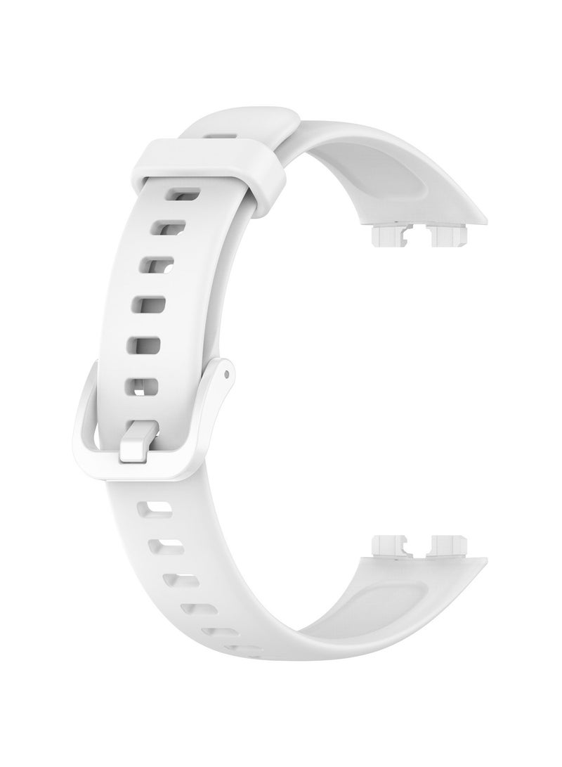 3-Pieces Classic Silicone band Huawei Band 9，Replacement Band Strap Wristband Sport Band，for For Huawei Band 9/Huawei Band 8，waterproof, sweat resistant, comfortable to wear (White/Black/Green) ﻿  - Image 3