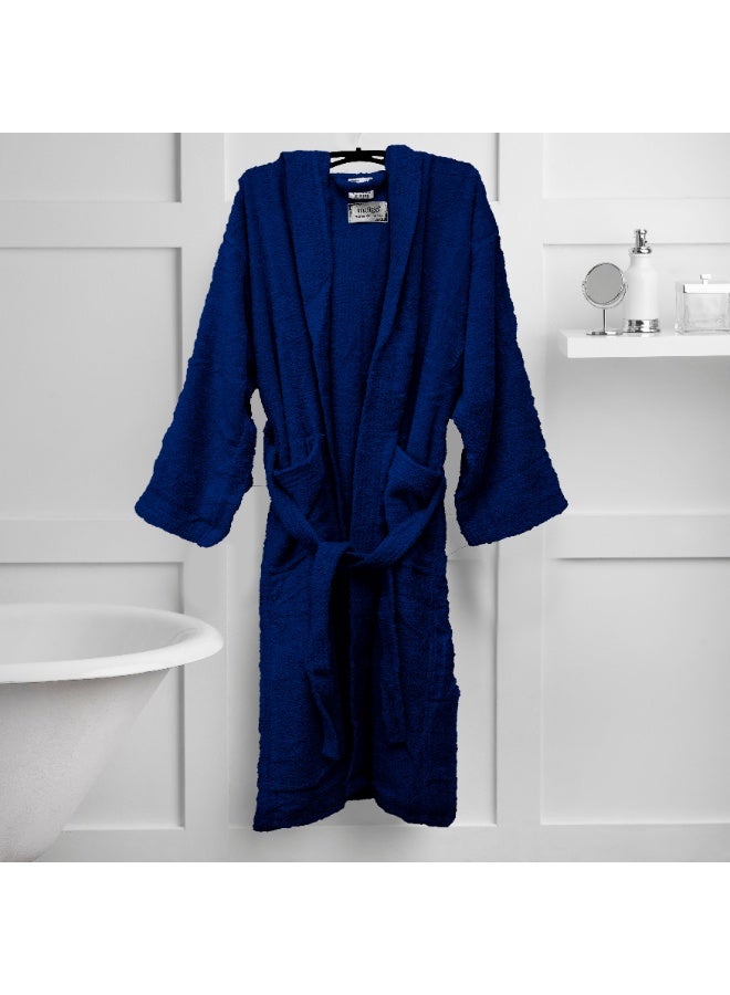 Home Essentials - Unisex hooded bathrobe - 100% cotton, super soft, highly absorbent for women and men - Ideal for daily use, unisex and adult