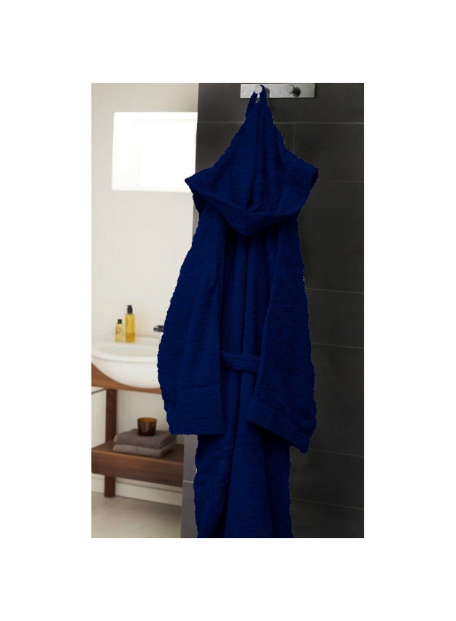 Home Essentials - Unisex hooded bathrobe - 100% cotton, super soft, highly absorbent for women and men - Ideal for daily use, unisex and adult