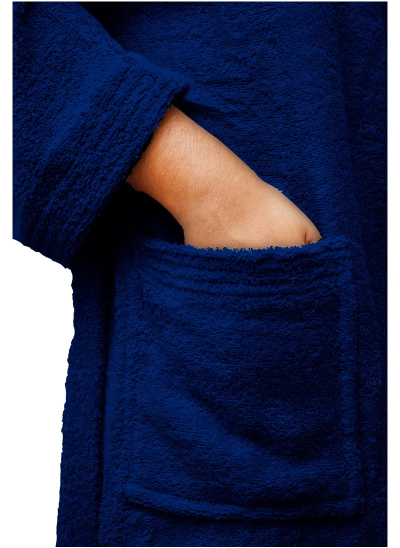 Home Essentials Home Essentials - Unisex hooded bathrobe - 100% cotton, super soft, highly absorbent for women and men - Ideal for daily use, unisex and adult  - Image 3