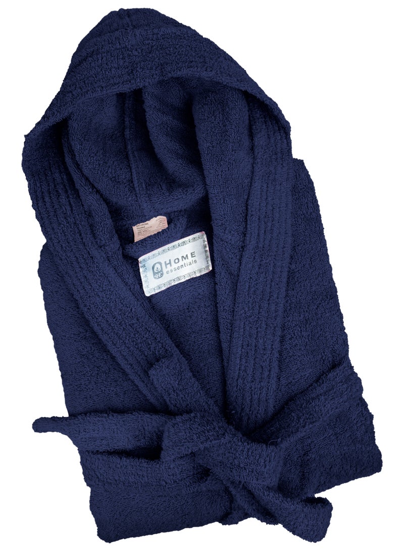 Home Essentials Home Essentials - Unisex hooded bathrobe - 100% cotton, super soft, highly absorbent for women and men - Ideal for daily use, unisex and adult  - Image 1