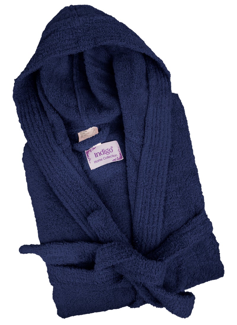 Home Essentials Home Essentials - Unisex hooded bathrobe - 100% cotton, super soft, highly absorbent for women and men - Ideal for daily use, unisex and adult  - Image 4