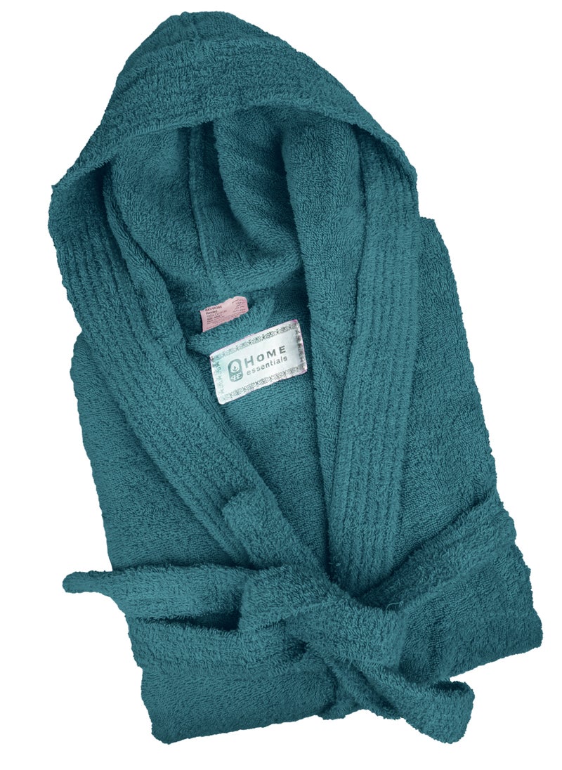 Home Essentials Home Essentials - Unisex hooded bathrobe - 100% cotton, super soft, highly absorbent for women and men - Ideal for daily use, unisex and adult  - Image 1