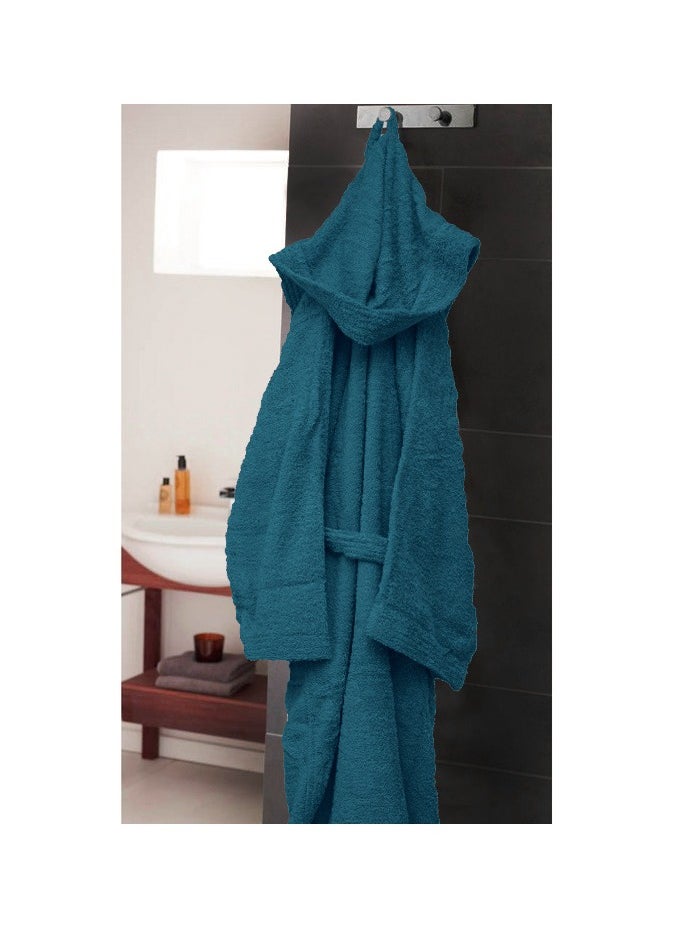 Home Essentials Home Essentials - Unisex hooded bathrobe - 100% cotton, super soft, highly absorbent for women and men - Ideal for daily use, unisex and adult  - Image 5