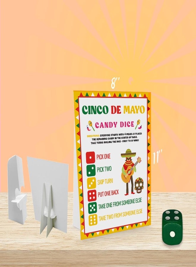 Xenseou Cinco de Mayo Candy Dice Game, Fun Cinco de Mayo Party Games,Mexican Party Games, Cinco de Mayo Activity, Taco Party Game -MAY04 - Image 2