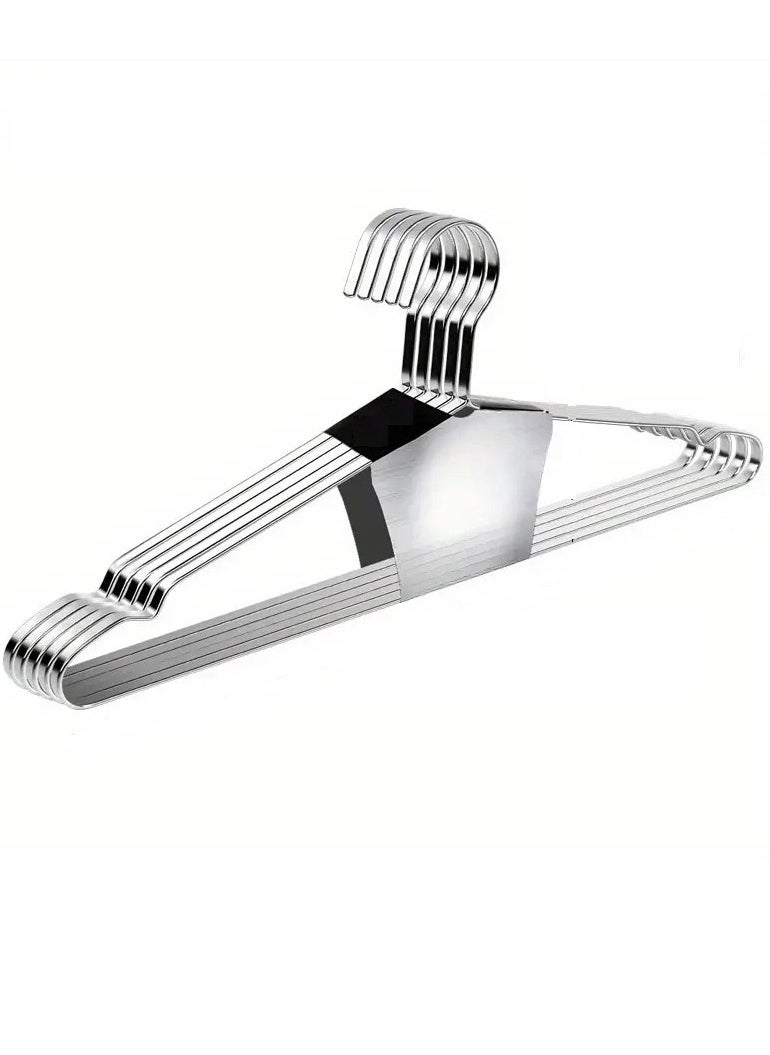 Generic - Sturdy Stainless Steel Hangers 5PCS - Image 1